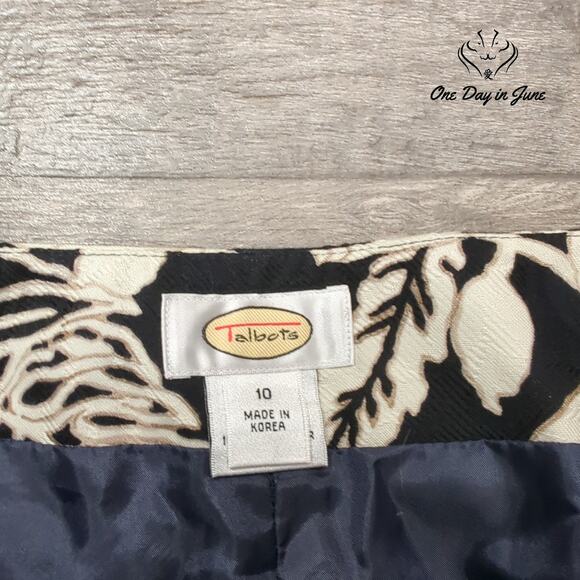 Talbots Floral Dress Pants Size 10 - Picture 2 of 6
